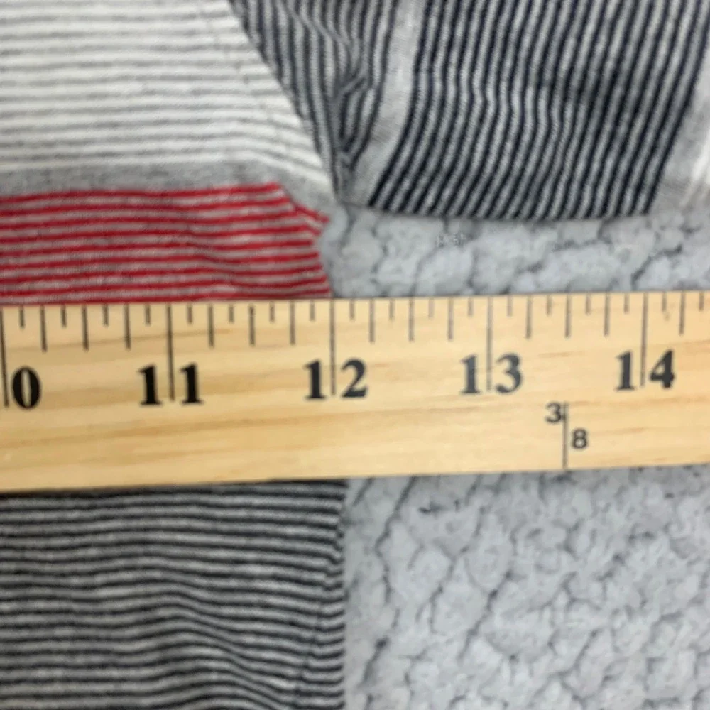 Carter's Hoodie Boys 3T Grey Red Striped Cotton Long Sleeve Kangaroo Pocket